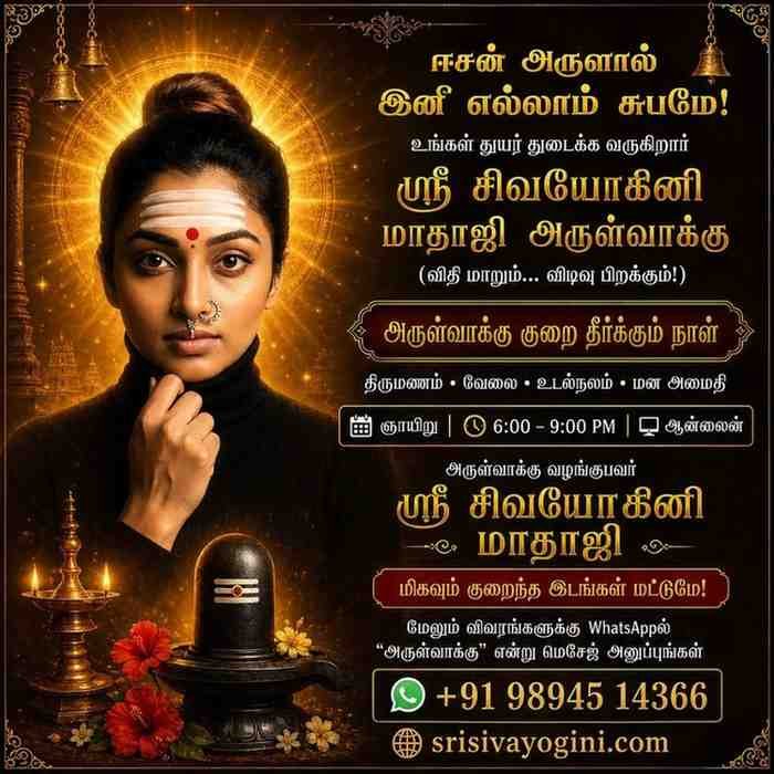 Arulvakku Spiritual Event & Divine Blessing by Sri Sivayogini Mataji